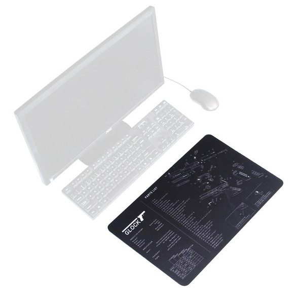 2 PCS Heat Transfer Non-Slip Single-Sided Office Gaming Mouse Pad 4mm(HK-USP10)