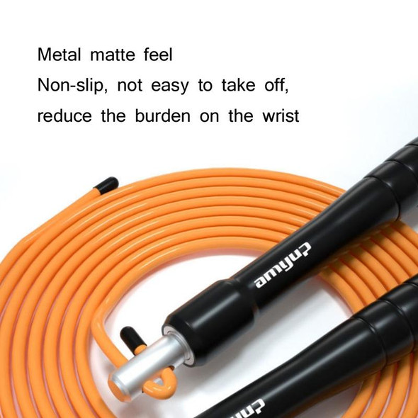 AMYUP Adjustable Bearing Anti-winding PVC Steel Wire Skipping Rope, Cable Length: 3m(Orange)