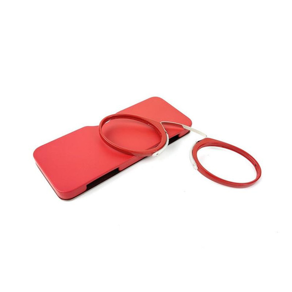 Mini Clip Nose Style Presbyopic Glasses without Temples, Positive Diopters:+3.00(Red)