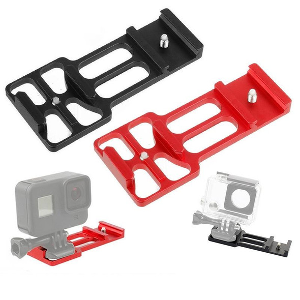 20mm Rail Side Mount - GoPro HERO10 Black / HERO9 Black / HERO8 Black /7 /6 /5 /5 Session /4 Session /4 /3+ /3 /2 /1, DJI Osmo Action, Xiaoyi And Other Action Cameras, Hunting Shot(Red)