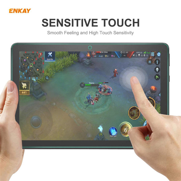 1 PCS - Amazon Fire HD 10 / HD 10 Plus 2021 ENKAY Hat-Prince 0.33mm 9H Surface Hardness 2.5D Explosion-proof Tempered Glass Protector Film