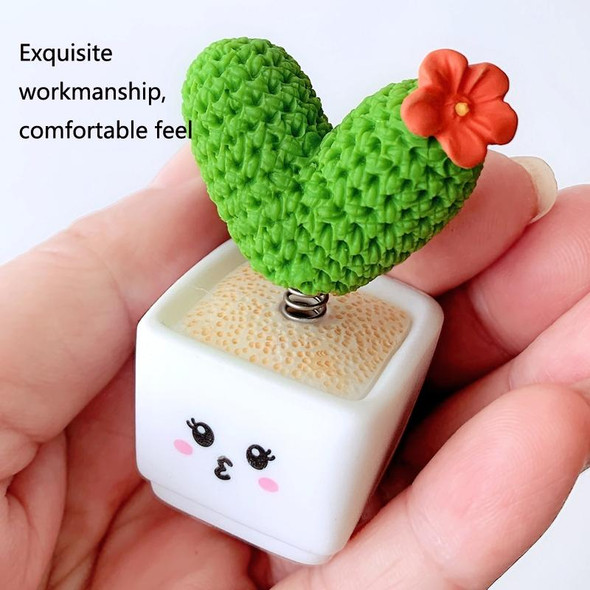 10 PCS Small Fresh Cactus Ornaments Resin Plants Small Potted Car Ornaments(Fairy Column (High 3.8cm))