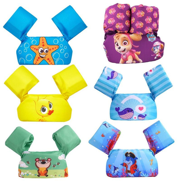 Children Swimming Foam Arm Ring Baby Swimming Equipment Floating Ring Water Sleeve Buoyancy Vest(Blue Starfish)