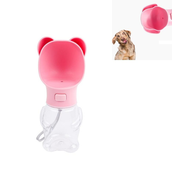 Outdoor Portable Pet Water Dispenser Cat and Dog Portable Drinking Fountain, Style:Small Dog(Pink)