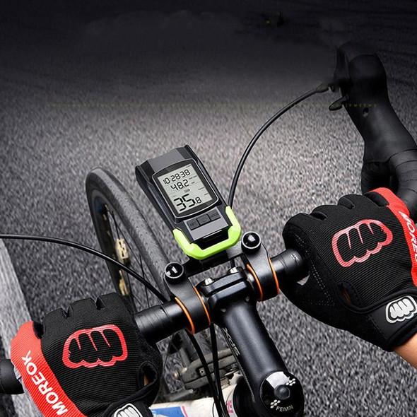 3 In 1 Wireless Bicycle Code Meter Lamp Strong Light Front Light, Colour: Black Upgrade Floating + Tail Light