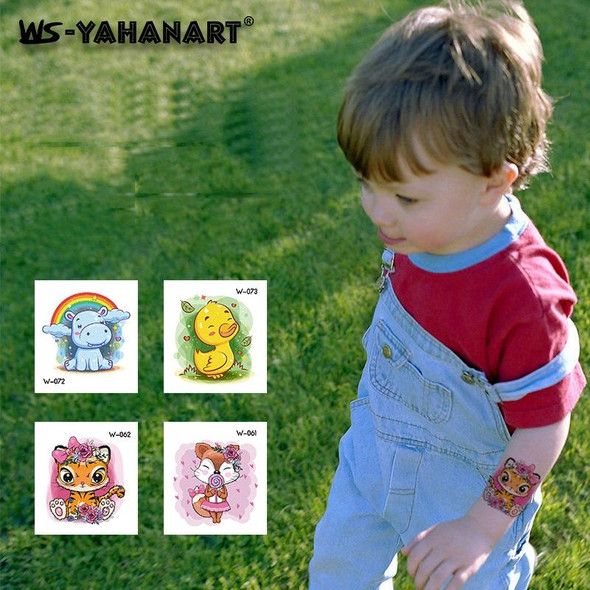 50 PCS Children Cartoon Animal Flower Arm Sticker Water Transfer Tattoo Sticker(W-065)