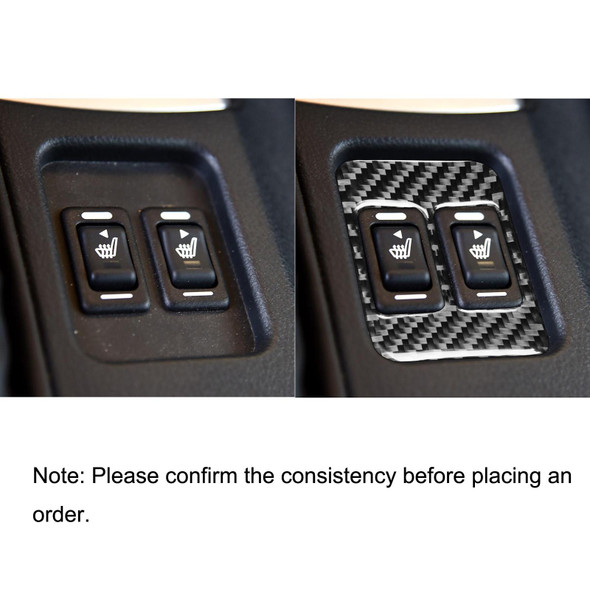 Car Carbon Fiber Seat Heating Button A Decorative Sticker for Subaru BRZ / Toyota 86 2017-2019, Left and Right Drive Universal
