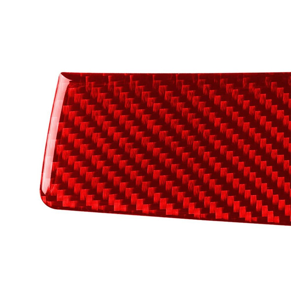 Car Carbon Fiber Central Control Left Decorative Sticker for Honda Tenth Generation Civic 2016-2019, Left Drive (Red)