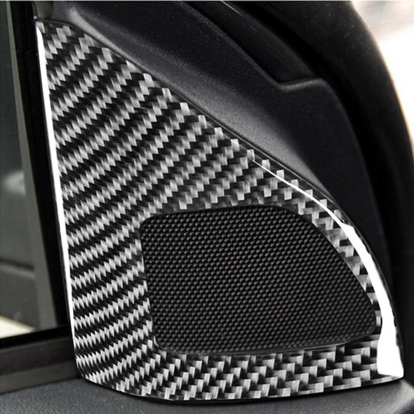 2 PCS Car Carbon Fiber Left and Right Speakers Decorative Sticker for Mitsubishi Lancer EVO (Only GTS) 2008-2015, Left and Right Drive Universal