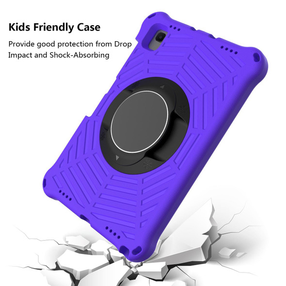 Spider King EVA Protective Case with Adjustable Shoulder Strap & Holder & Pen Slot - Samsung Galaxy Tab S6 Lite SM-P610 / SM-P615(Purple)