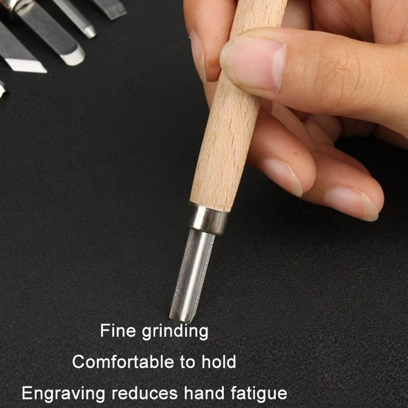 12 PCS/Set MYTEC Multifunctional Woodworking Rubber Stamp Carving Tool Knife