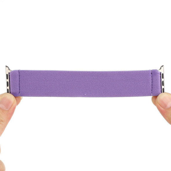 Solid Color Silicone Watch Band - Apple Watch Series 7 41mm / 6 & SE & 5 & 4 40mm / 3 & 2 & 1 38mm(Purple)