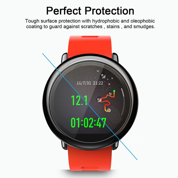 ENKAY Hat-Prince for Xiaomi Huami AMAZFIT Smart Watch 0.2mm 9H Surface Hardness 2.15D Explosion-proof Tempered Glass Full Screen Film