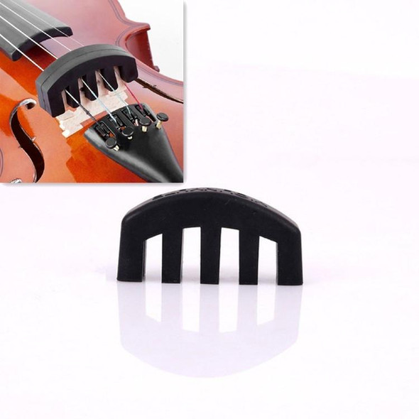 10 PCS Silicone Silencer Mute Equipment Sourdine for Violin(Black)