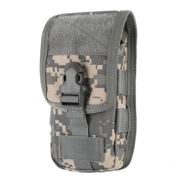 2 PCS Multifunctional Molle System Waist Bag Outdoor Running Pockets for Mobile Phone under 5.5 inch(ACU)