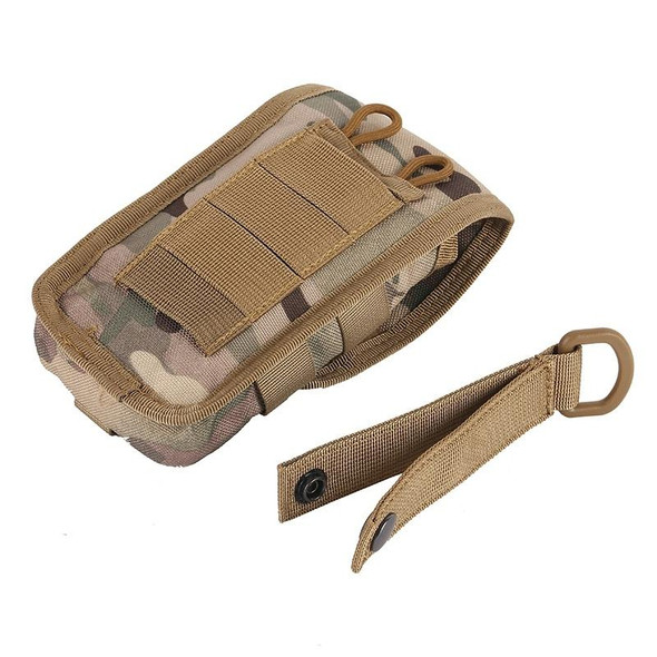 2 PCS Multifunctional Molle System Waist Bag Outdoor Running Pockets for Mobile Phone under 5.5 inch(CP)