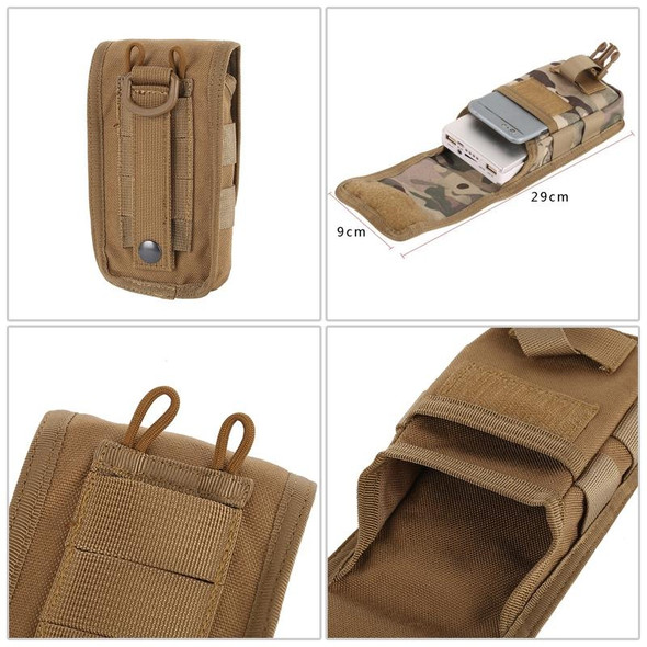 2 PCS Multifunctional Molle System Waist Bag Outdoor Running Pockets for Mobile Phone under 5.5 inch(Army Green)