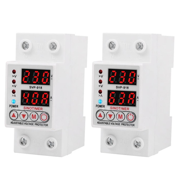 SINOTIMER SVP-918 Adjustable Self-resetting Intelligent Under-voltage Protector, Current:  40A