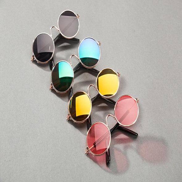 Multicolored Eye-wear Pet Cat Dog Fashion Sunglasses UV Sun Glasses Eye Protection(Dazzle Color)