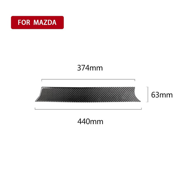 Car Carbon Fiber Dashboard Decorative Sticker for Mazda CX-5 2017-2018, Left and Right Drive Universal