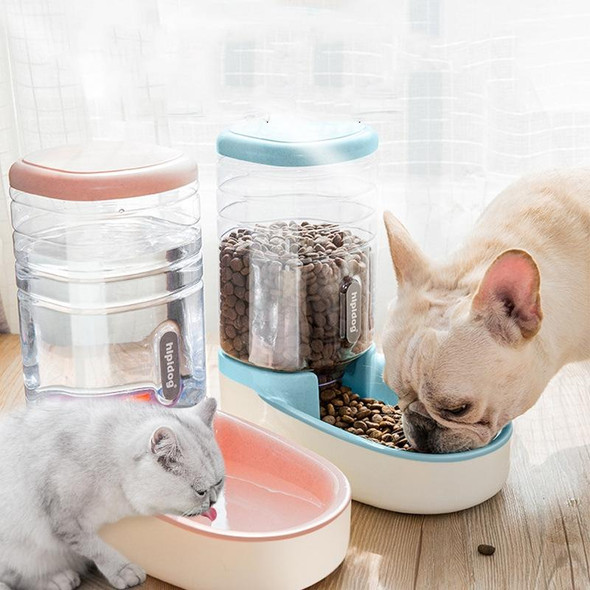 Hipidog Pet Automatic Feeder Cat & Dog Waterer Feeding Bowl Combined Grain Storage Bucket(Feeder (Grey))