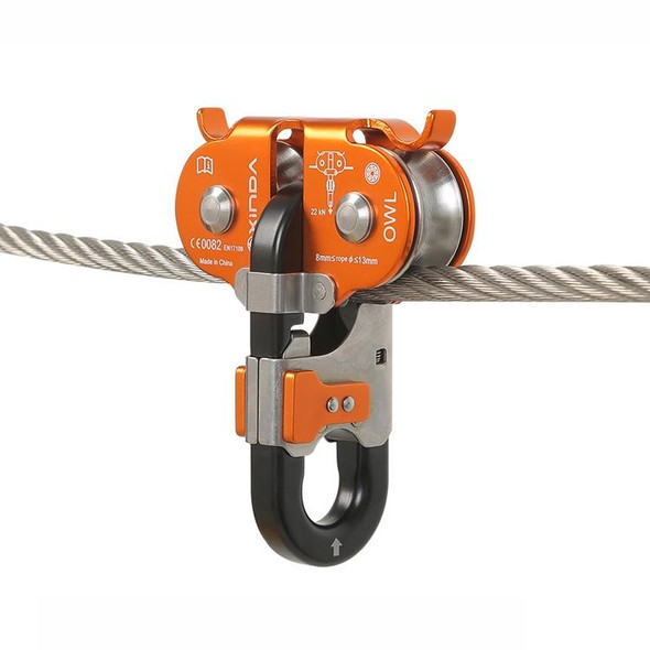 XINDA XD-Q9751 Outdoor Jungle Rope Overhead Crossing Tandem Double Pulley(Gray)