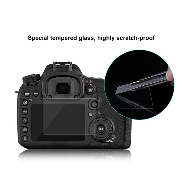 PULUZ 2.5D 9H Tempered Glass Film for Canon 7D, Compatible with Canon 7D / N2 / PSN, Nikon V1 / P520 / S9400 / S680 / COOLPIX S6500 / S5200, Samsung WB35F, Olympus VG170 / 1DIV, Fujifilm S205