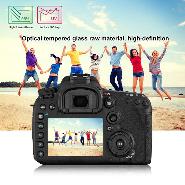 PULUZ 2.5D 9H Tempered Glass Film for Canon 7D, Compatible with Canon 7D / N2 / PSN, Nikon V1 / P520 / S9400 / S680 / COOLPIX S6500 / S5200, Samsung WB35F, Olympus VG170 / 1DIV, Fujifilm S205