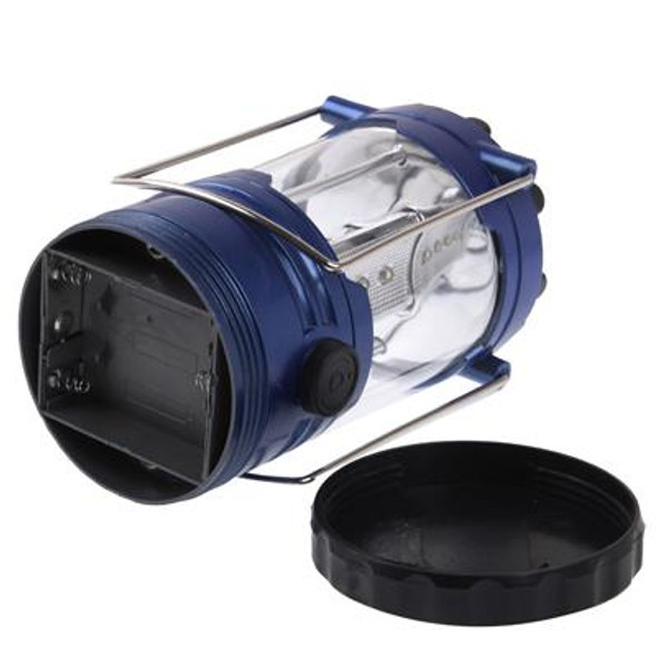 Outdoor Camping Lamp, 12 LED Adjustable Brightness Lamp with Compass(Dark Blue)