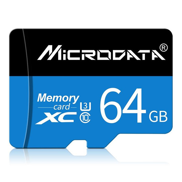 MICRODATA 64GB U3 Blue and Black TF(Micro SD) Memory Card