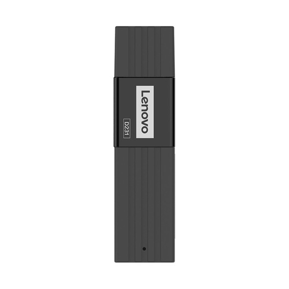 Original Lenovo D231 2 in 1 5Gbps USB 3.0 Card Reader (Black)