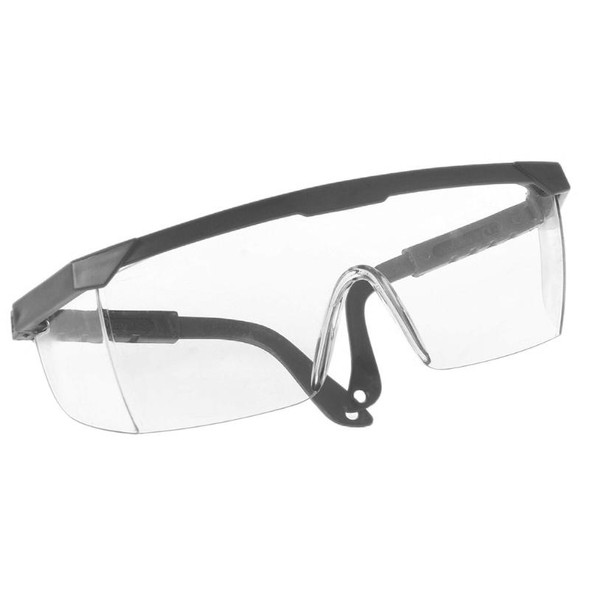 10 PCS Outdoor Safety Glasses Spectacles Eye Protection Goggles Dental Work Eyewear(Black Frame White Lens)