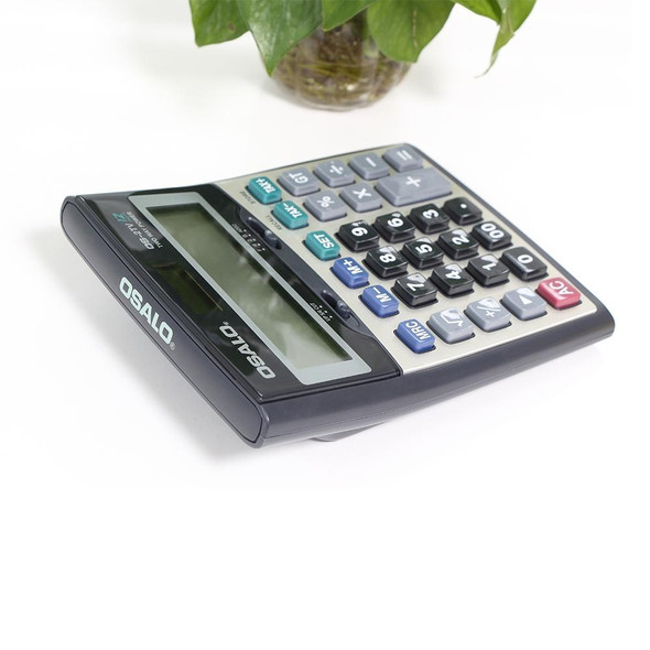 OSALO OS-2TV 12 Digits Desktop Tax Rate Calculator Solar Energy Dual Power Calculator