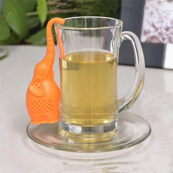 Tea Infuser Teapot Filter Elephant Silicone Tea Leaves Strainer(Gray)