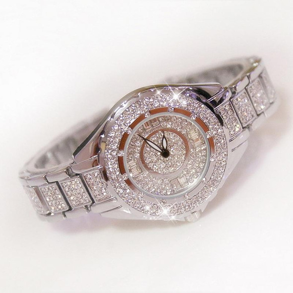 BS Bee Sister FA0917L  Niche Full Diamond Ladies Watch(Silver)