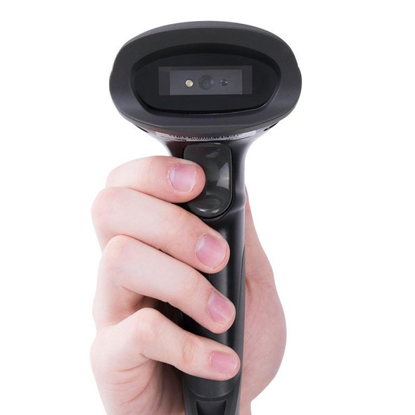 Deli 14883 Express Code Scanner Issuing Handheld Wired Scanner, Colour Black