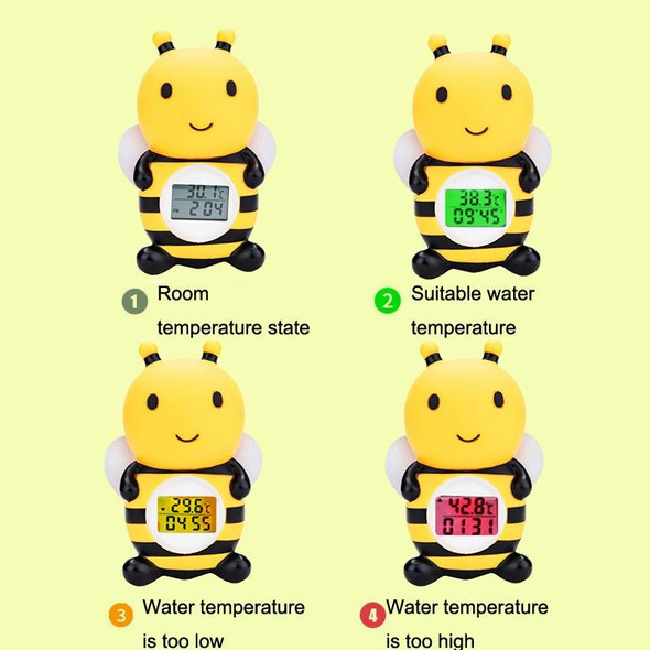 MTY-813 Cartoon Little Bee Children Electronic Water Thermometer(Yellow)