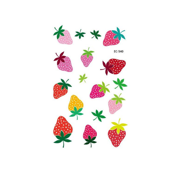 20 PCS Waterproof Painted Fruits Vegetables Plants Children Tattoo Stickers(EC-540)