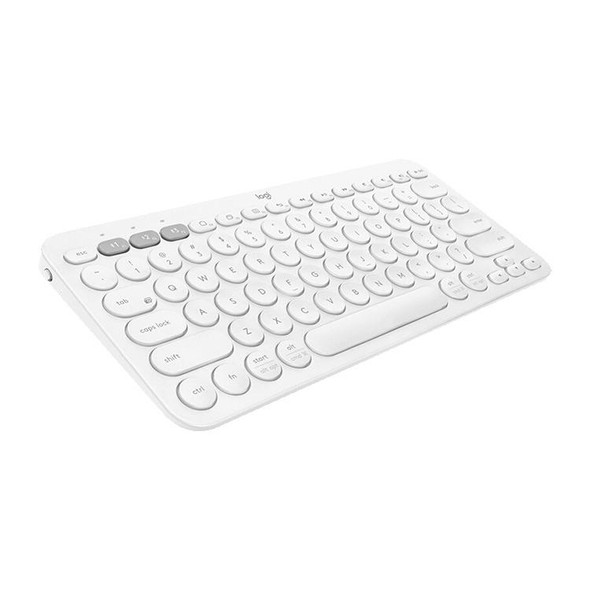 Logitech K380 Portable Multi-Device Wireless Bluetooth Keyboard (White)