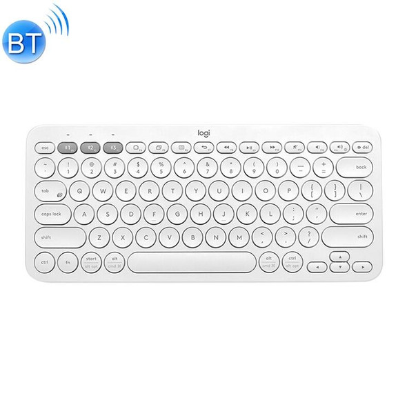 Logitech K380 Portable Multi-Device Wireless Bluetooth Keyboard (White)