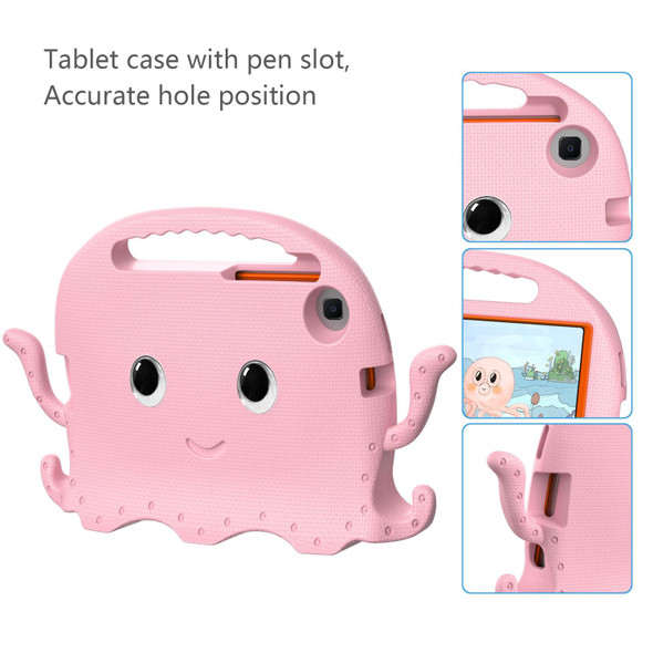 Samsung Galaxy Tab A7 Lite 8.7 T220 / T225 Octopus EVA + PC Tablet Case with Strap(Pink)