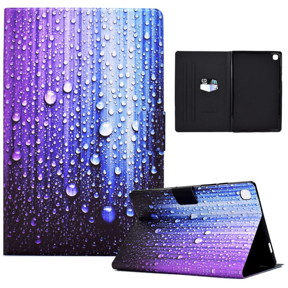 Samsung Galaxy Tab S6 Lite Electric Pressed TPU Leather Tablet Case(Water Droplets)