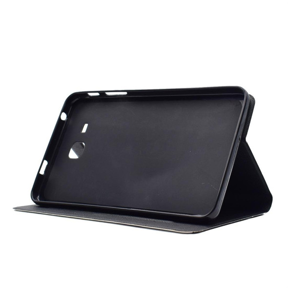 Galaxy Tab A 7.0 (2016) T280 TPU Horizontal Flip Leather Case with Holder & Card Slot & Sleep / Wake-up Function(Flamingo)