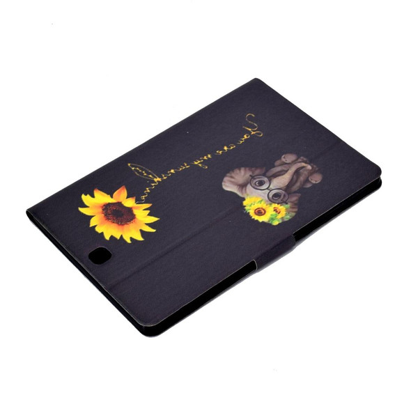Samsung Galaxy Tab A 9.7 T550 / T555C Voltage Painted Pattern Tablet PC Protective Leather Case with Bracket & Card Slots & Sleep / Wake-up & Anti-skid Strip(Chrysanthemum Elephant)