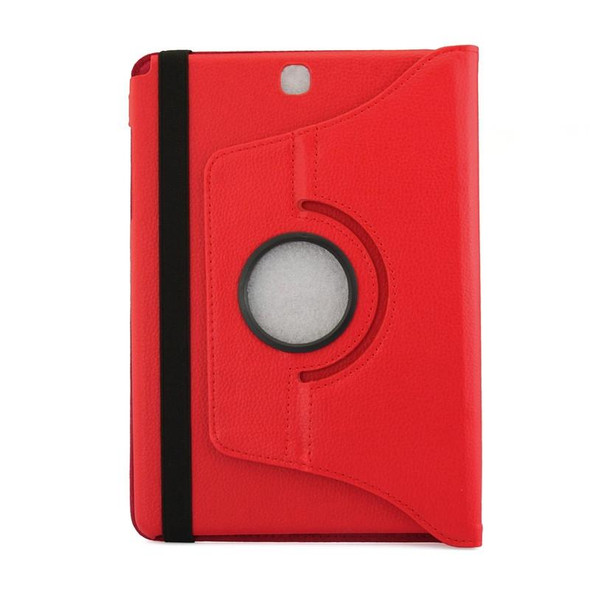 Litchi Texture 360 Degree Rotating Leather Protective Case with Holder for Galaxy Tab A 9.7 / P550 / T550(Red)