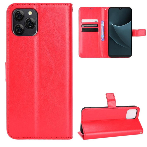 Blackview A95 Retro Crazy Horse Texture Leatherette Phone Case(Red)