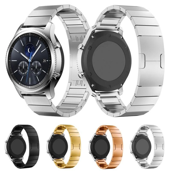 22mm - Huawei Watch 3, 3PRo, GT2, GT 2e, GT 2 Pro, GT One-bead Steel Original Buckle Watch Band(Black)