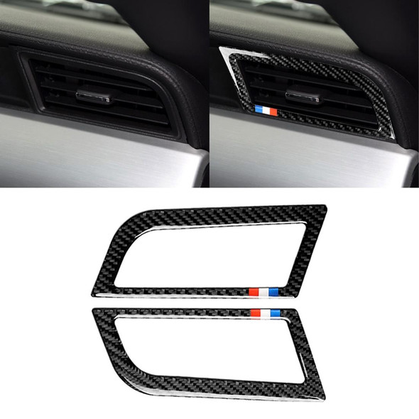 2 PCS Car USA Color Carbon Fiber Side Air Outlet Decorative Sticker - Ford Mustang 2015-2017