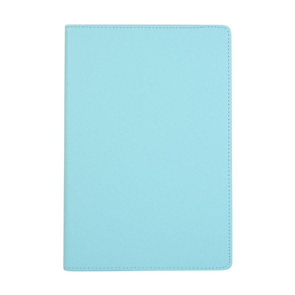 Samsung Galaxy Tab S8+ / Tab S8 Plus / Tab S7 FE / Tab S7+ / T970 360 Degree Rotation Litchi Texture Flip Leather Case with Holder(Sky Blue)