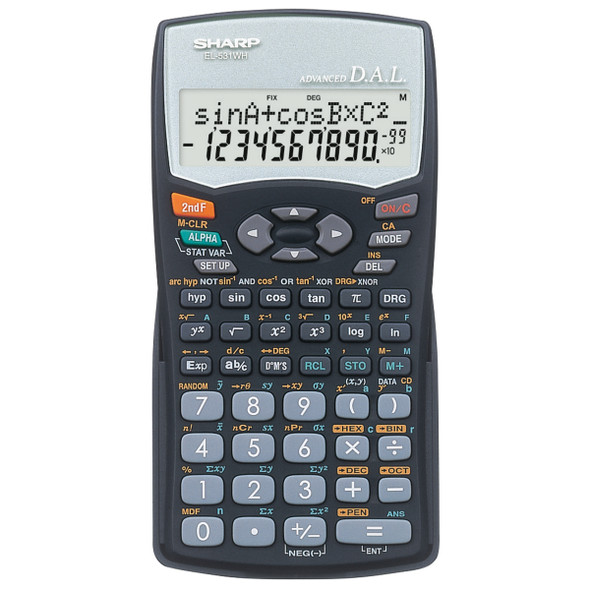 Sharp EL-531WHB - Scientific Calculator